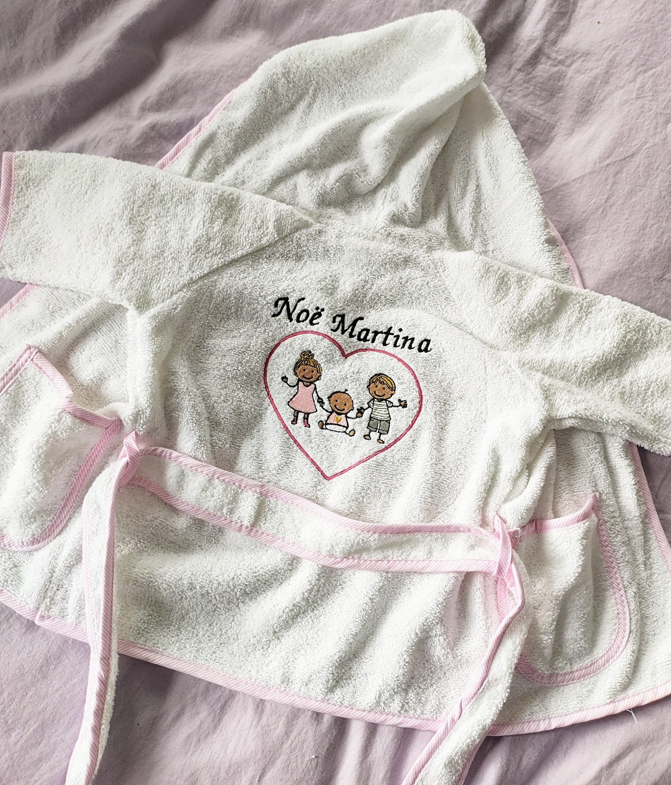 Baby Badjasje met naam (geboortekaartje lettertype) - Afbeelding 4