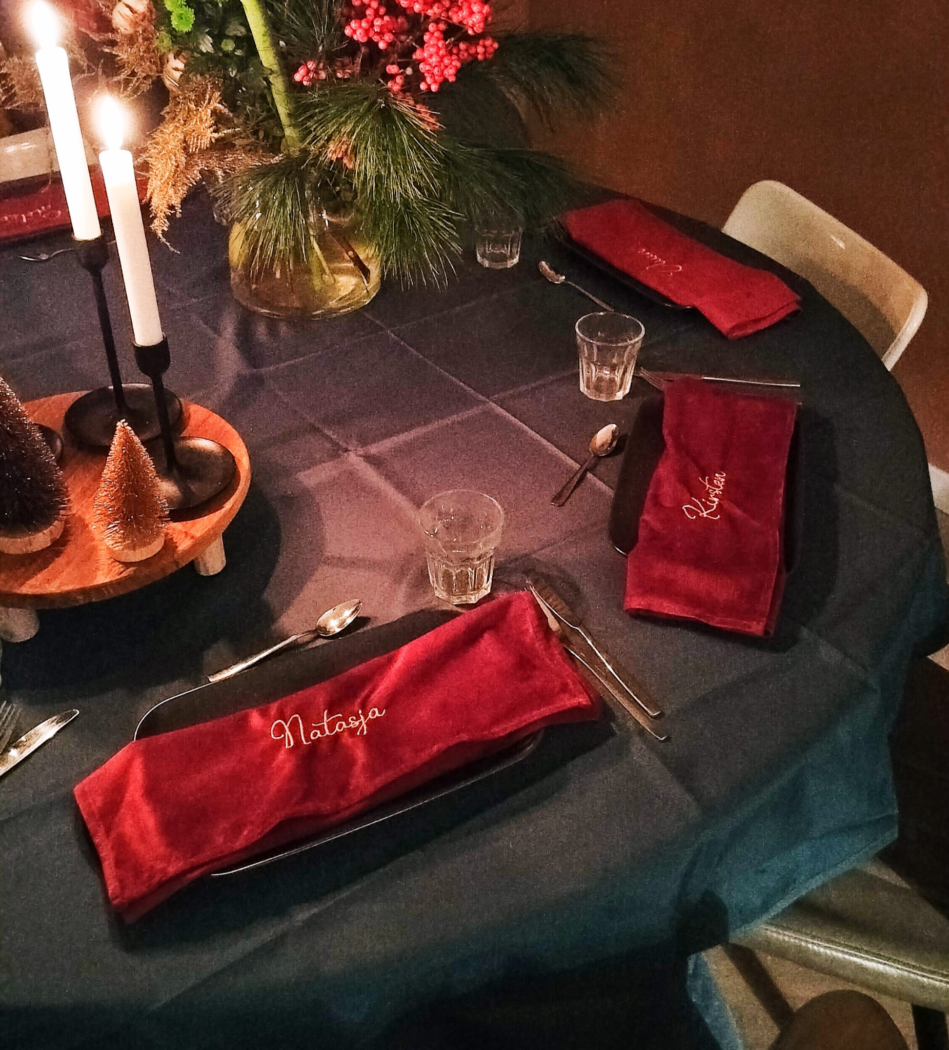 Feestdagen Servetten met Naam